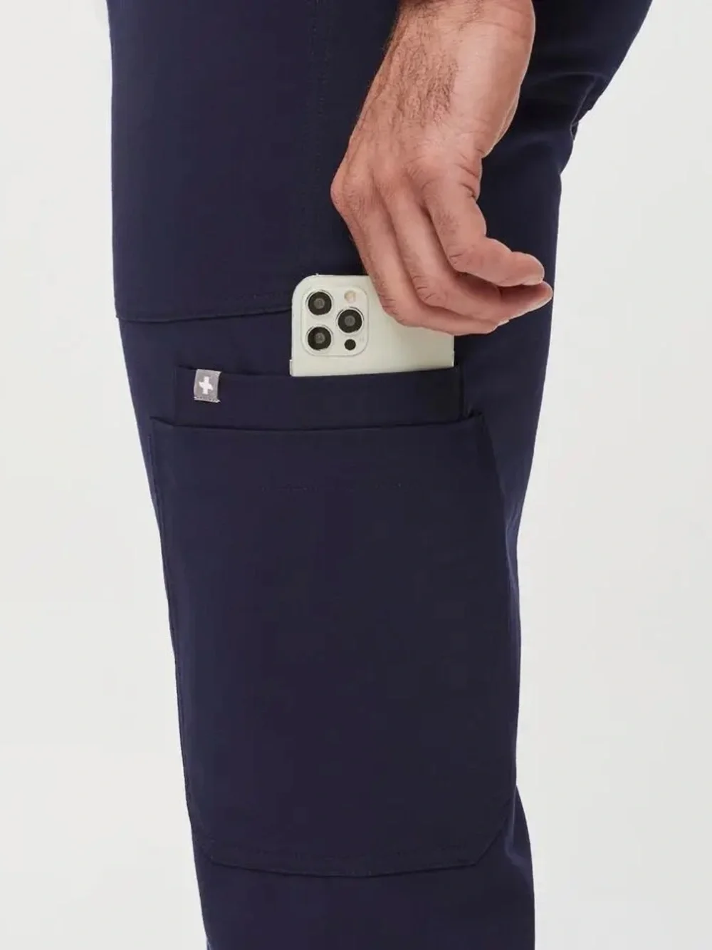 NWT Figs Men’s Navy Blue Cairo Cargo Straight-Leg Scrub Pants Size XL